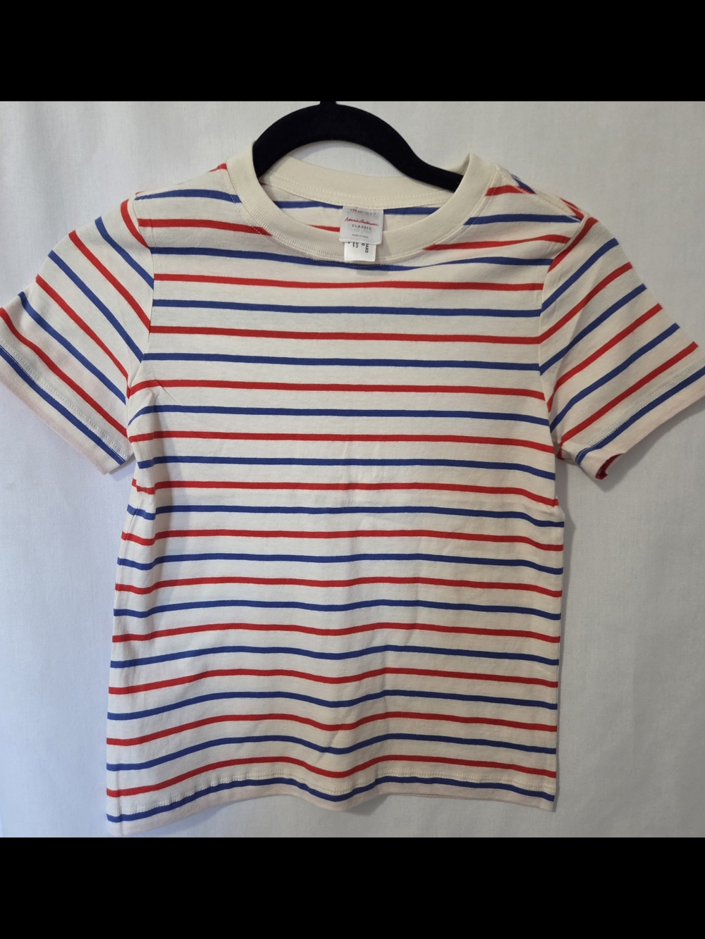 Hanna Andersson Red, White & Blue Striped Tee